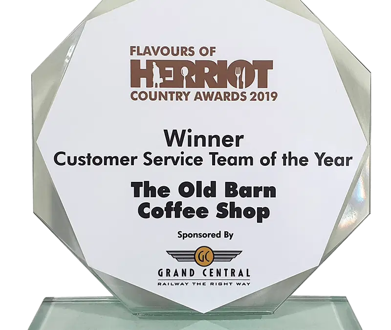 The Old Barn Coffee Shop wins a Herriot Award!
