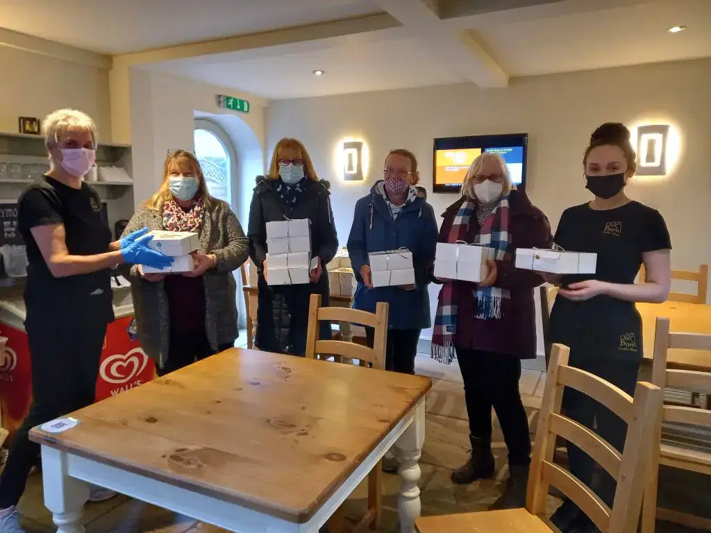 Afternoon tea boxes for local senior citizens